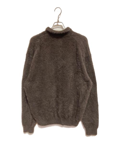 thisisneverthat（ディスイズネバーザット）thisisneverthat (ディスイズネバーザット) SCT-Logo Shaggy Knit Polo ブラウン サイズ:Sの古着・服飾アイテム