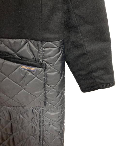LAVENHAM（ラベンハム）LAVENHAM (ラベンハム) FRAMeWORK (フレームワーク) 別注切替キルティングコート ブラック サイズ:36の古着・服飾アイテム