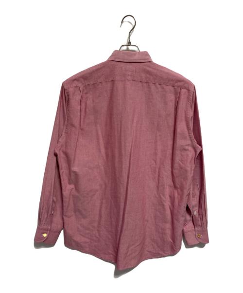 HERMES（エルメス）HERMES (エルメス) ロゴ刺繍ボタンダウンシャツ レッド サイズ:SIZE 42-16 1/2の古着・服飾アイテム