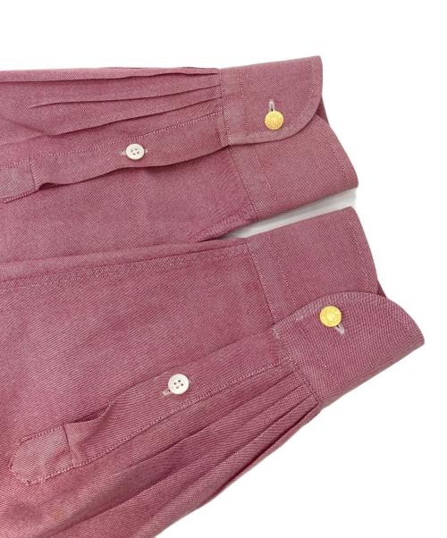 HERMES（エルメス）HERMES (エルメス) ロゴ刺繍ボタンダウンシャツ レッド サイズ:SIZE 42-16 1/2の古着・服飾アイテム