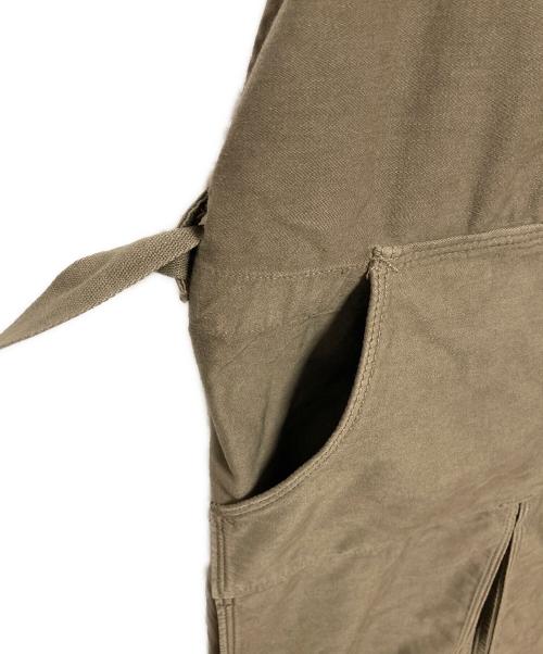 45rpm（45アールピーエム）45rpm (45アールピーエム) 麦サテンのエプロンドレス オリーブ サイズ:-の古着・服飾アイテム