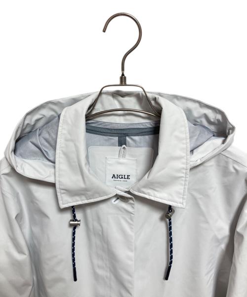 AIGLE（エーグル）AIGLE (エーグル) ゴアテックス レインドロップ ジャケット ホワイト サイズ:40の古着・服飾アイテム
