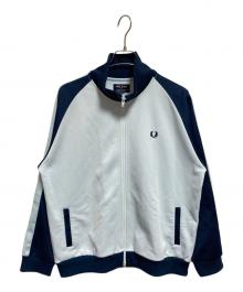FRED PERRY×BEAMS（フレッドペリー×ビームス）の古着「ポリエステルコットン ジップアップ ジャージ」｜ブルー×ネイビー