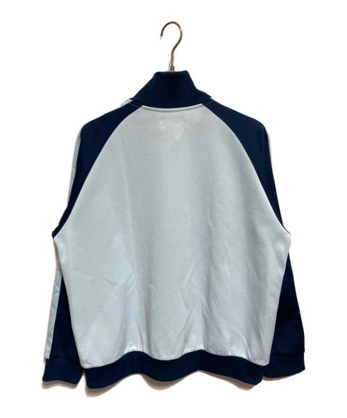 FRED PERRY（フレッドペリー）FRED PERRY (フレッドペリー) BEAMS (ビームス) ポリエステルコットン ジップアップ ジャージ ブルー×ネイビー サイズ:XLの古着・服飾アイテム