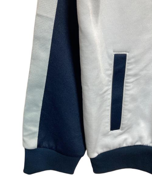 FRED PERRY（フレッドペリー）FRED PERRY (フレッドペリー) BEAMS (ビームス) ポリエステルコットン ジップアップ ジャージ ブルー×ネイビー サイズ:XLの古着・服飾アイテム