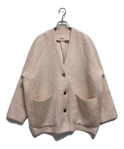 YORI（ヨリ）yori (ヨリ) ウールモヘアシャギージャケット ピンク サイズ:FREEの古着・服飾アイテム