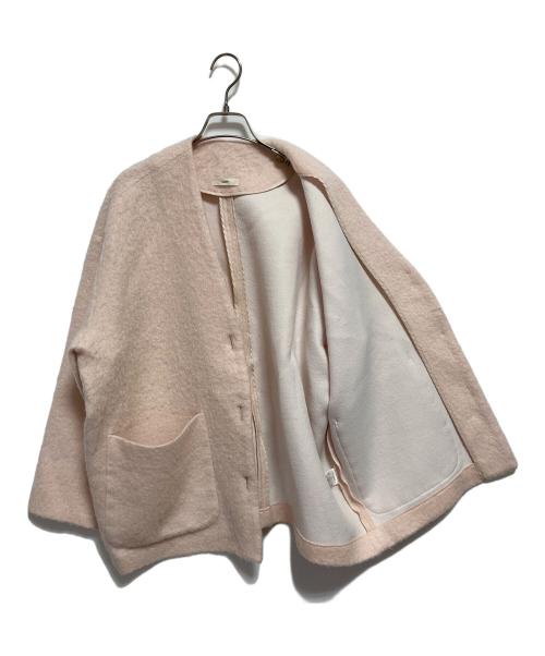 YORI（ヨリ）yori (ヨリ) ウールモヘアシャギージャケット ピンク サイズ:FREEの古着・服飾アイテム