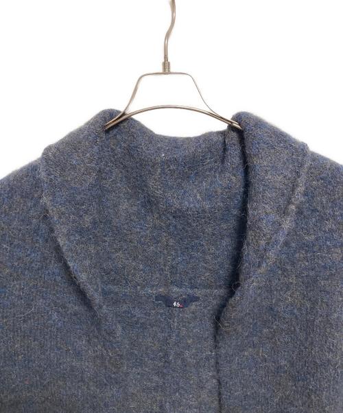 45R（フォーティファイブ・アール）45R (フォーティファイブ・アール) ウールアルパカ縮絨チュニックベスト ネイビーの古着・服飾アイテム
