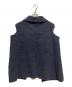 45R (フォーティファイブ・アール) ウールアルパカ縮絨チュニックベスト ネイビー：20000円