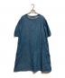 45R（フォーティファイブ・アール）の古着「モンプチデニムのパフスリーブドレス」｜ブルー