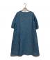 45R (フォーティファイブ・アール) モンプチデニムのパフスリーブドレス ブルー：12000円