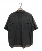 theoryセオリー）の古着「CHAMBRAY VOILE CLASSIC SHIRT」｜ブラック