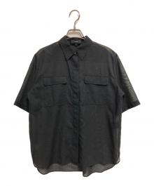 theory（セオリー）の古着「CHAMBRAY VOILE CLASSIC SHIRT」｜ブラック
