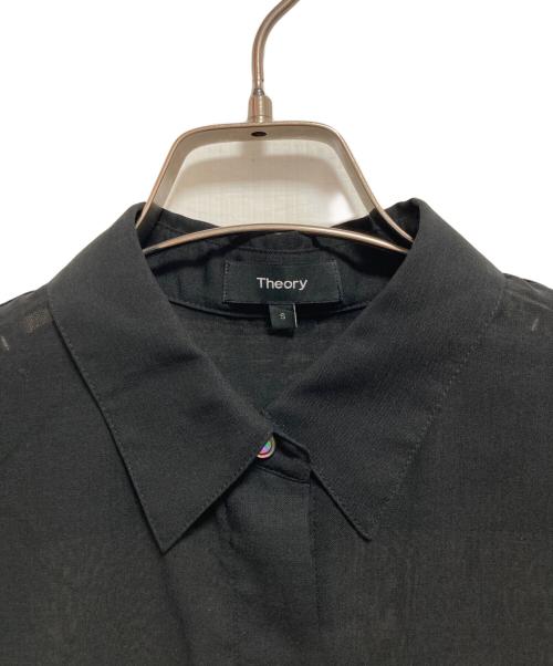 theory（セオリー）theory (セオリー) CHAMBRAY VOILE CLASSIC SHIRT ブラック サイズ:Sの古着・服飾アイテム