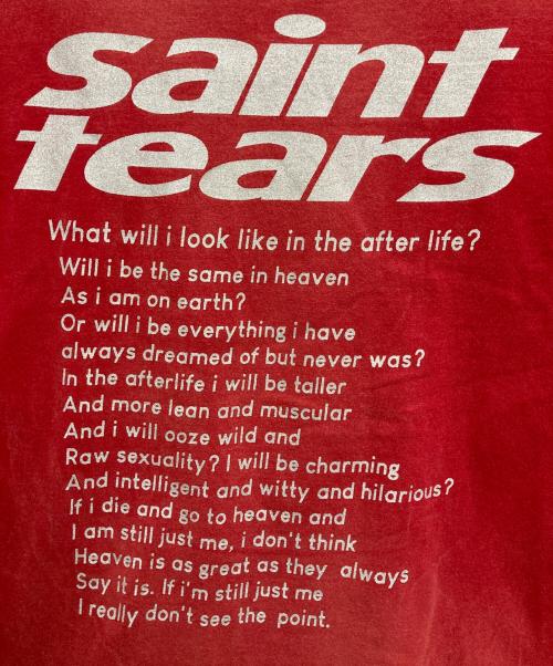 SAINT MICHAEL（セントマイケル）SAINT MICHAEL (セントマイケル) Denim Tears (デニムティアーズ) STT TEE YES DEEPRED レッド サイズ:XLの古着・服飾アイテム