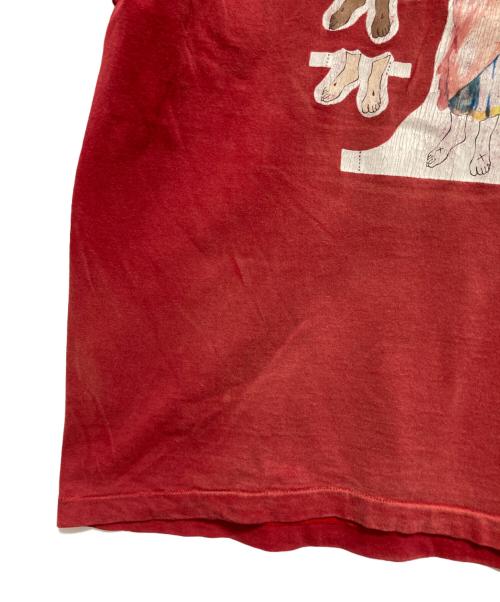 SAINT MICHAEL（セントマイケル）SAINT MICHAEL (セントマイケル) Denim Tears (デニムティアーズ) STT TEE YES DEEPRED レッド サイズ:XLの古着・服飾アイテム