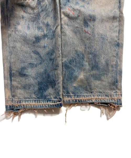 INNOCENCE NYC（イノセンス ニューヨーク）INNOCENCE NYC (イノセンス ニューヨーク) Stitch Paint Denim Pants インディゴ サイズ:SIZE W34の古着・服飾アイテム