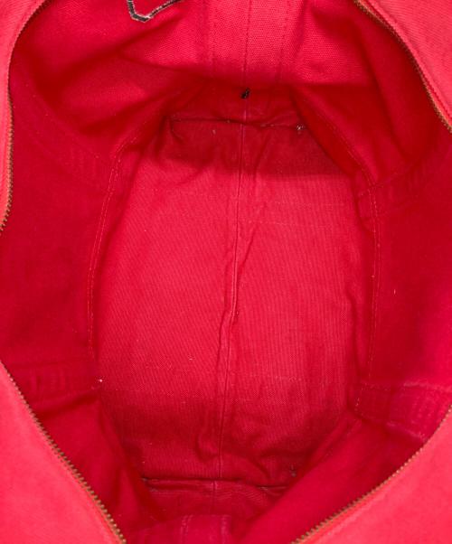 POLO RALPH LAUREN（ポロ・ラルフローレン）POLO RALPH LAUREN (ポロ・ラルフローレン) キャンバストートバッグ レッドの古着・服飾アイテム