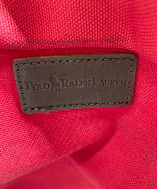 POLO RALPH LAUREN（ポロ・ラルフローレン）POLO RALPH LAUREN (ポロ・ラルフローレン) キャンバストートバッグ レッドの古着・服飾アイテム