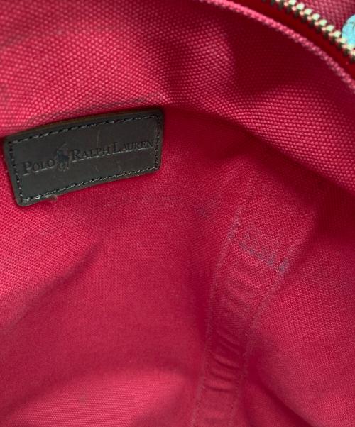 POLO RALPH LAUREN（ポロ・ラルフローレン）POLO RALPH LAUREN (ポロ・ラルフローレン) キャンバストートバッグ レッドの古着・服飾アイテム