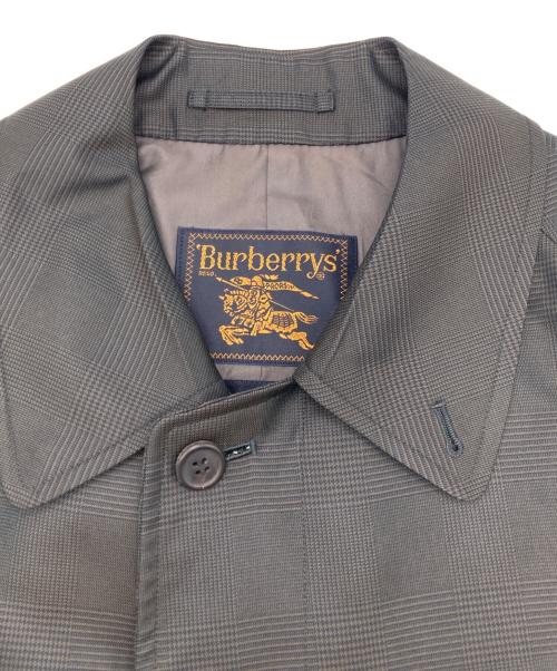 Burberry's（バーバリー）Burberry's (バーバリーズ) バルカマンチェックコート グレー サイズ:92 170の古着・服飾アイテム