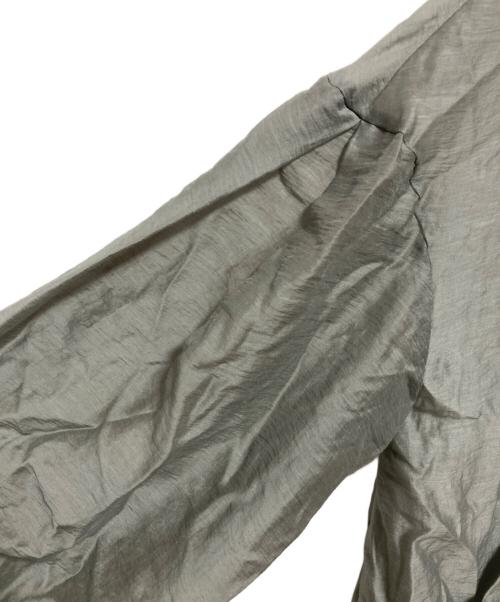 THREE DOTS（スリードッツ）THREE DOTS (スリードッツ) シャイニーシャツ ジップアップフーディ グリーン サイズ:Sの古着・服飾アイテム