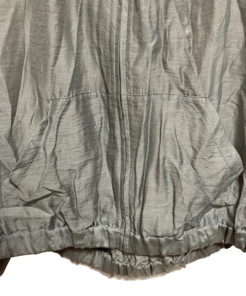 THREE DOTS（スリードッツ）THREE DOTS (スリードッツ) シャイニーシャツ ジップアップフーディ グリーン サイズ:Sの古着・服飾アイテム