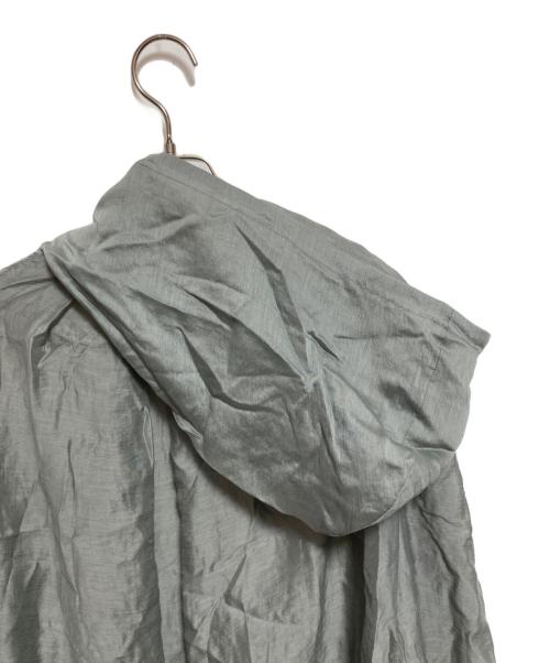 THREE DOTS（スリードッツ）THREE DOTS (スリードッツ) シャイニーシャツ ジップアップフーディ グリーン サイズ:Sの古着・服飾アイテム