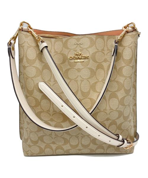 COACH（コーチ）COACH (コーチ) モリー バケット バッグ ベージュの古着・服飾アイテム
