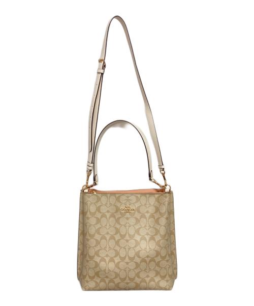 COACH（コーチ）COACH (コーチ) モリー バケット バッグ ベージュの古着・服飾アイテム