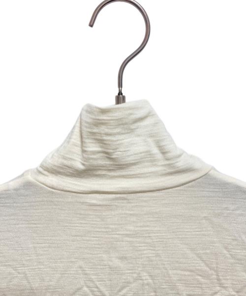 HYKE（ハイク）HYKE (ハイク) WOOL TURTLE NECK TEE ホワイト サイズ:Sの古着・服飾アイテム