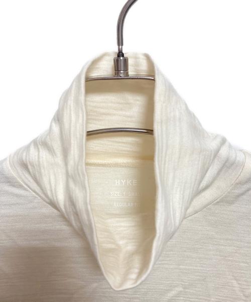 HYKE（ハイク）HYKE (ハイク) WOOL TURTLE NECK TEE ホワイト サイズ:Sの古着・服飾アイテム