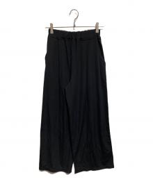 FLORENT（フローレント）の古着「ストレッチ タック ワイドパンツ」｜ブラック