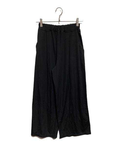 FLORENT（フローレント）FLORENT (フローレント) ストレッチ タック ワイドパンツ ブラック サイズ:32 未使用品の古着・服飾アイテム