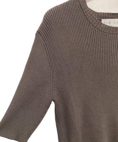 RIM.ARK（リムアーク）RIM.ARK (リムアーク) Round hem knit tops グレー サイズ:38の古着・服飾アイテム