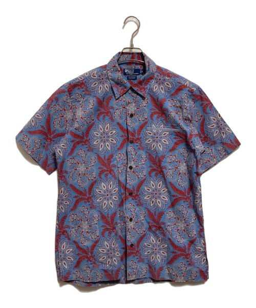 POLO RALPH LAUREN（ポロ・ラルフローレン）POLO RALPH LAUREN (ポロ・ラルフローレン) ペイズリーオープンカラーシャツ ブルー サイズ:Sの古着・服飾アイテム