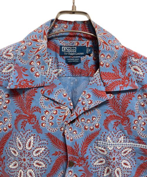 POLO RALPH LAUREN（ポロ・ラルフローレン）POLO RALPH LAUREN (ポロ・ラルフローレン) ペイズリーオープンカラーシャツ ブルー サイズ:Sの古着・服飾アイテム