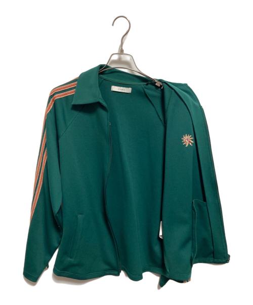 jieda（ジエダ）Jieda (ジエダ) 5 STRIPE JERSEY TOP グリーン サイズ:2の古着・服飾アイテム