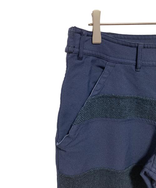 COMME des GARCONS SHIRT（コムデギャルソンシャツ）COMME des GARCONS SHIRT (コムデギャルソンシャツ) ウールパッチトラウザー ネイビー サイズ:XSの古着・服飾アイテム