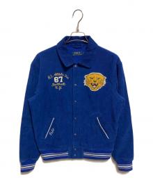 POLO RALPH LAUREN（ポロ・ラルフローレン）の古着「CORDUROY VARSITY INSPIRED JACKET」｜ブルー