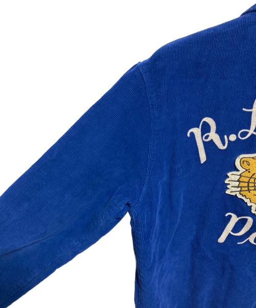 POLO RALPH LAUREN（ポロ・ラルフローレン）POLO RALPH LAUREN (ポロ・ラルフローレン) CORDUROY VARSITY INSPIRED JACKET ブルー サイズ:Sの古着・服飾アイテム