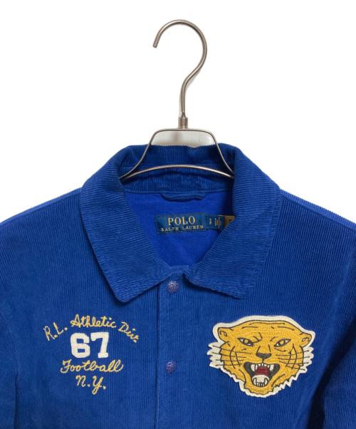 POLO RALPH LAUREN（ポロ・ラルフローレン）POLO RALPH LAUREN (ポロ・ラルフローレン) CORDUROY VARSITY INSPIRED JACKET ブルー サイズ:Sの古着・服飾アイテム