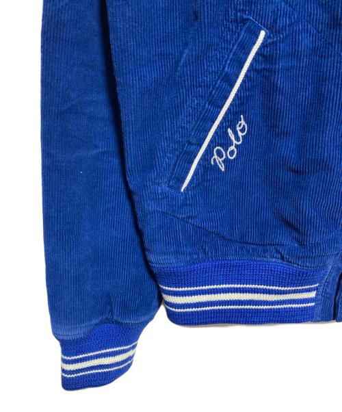 POLO RALPH LAUREN（ポロ・ラルフローレン）POLO RALPH LAUREN (ポロ・ラルフローレン) CORDUROY VARSITY INSPIRED JACKET ブルー サイズ:Sの古着・服飾アイテム