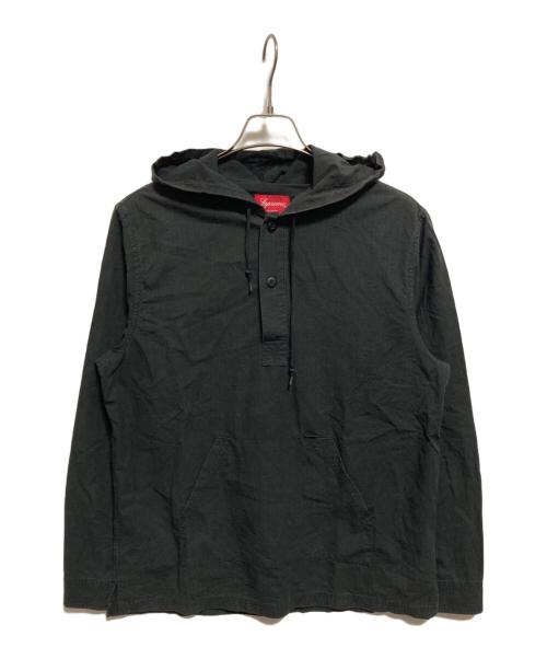 SUPREME（シュプリーム）Supreme (シュプリーム) リップストッププルオーバーシャツルオーバーシャツ ブラック サイズ:Mの古着・服飾アイテム