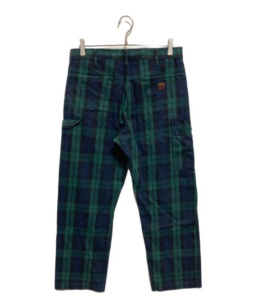 POLO RALPH LAUREN（ポロ・ラルフローレン）POLO RALPH LAUREN (ポロ・ラルフローレン) ブラックウォッチペインターパンツ グリーン サイズ:SIZE 30/30の古着・服飾アイテム