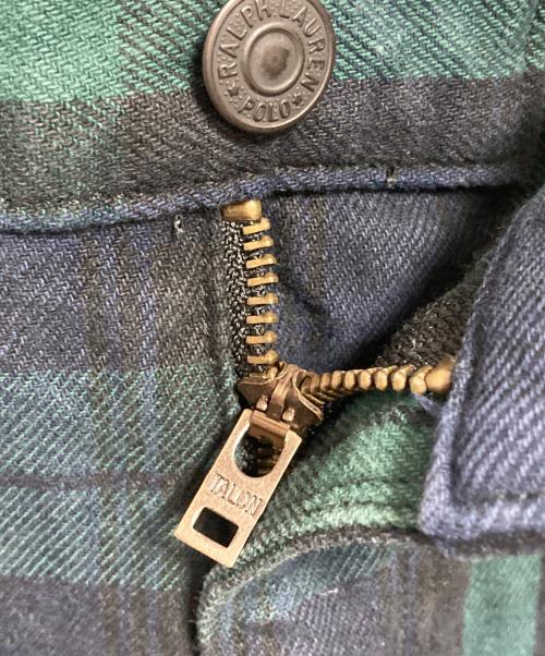 POLO RALPH LAUREN（ポロ・ラルフローレン）POLO RALPH LAUREN (ポロ・ラルフローレン) ブラックウォッチペインターパンツ グリーン サイズ:SIZE 30/30の古着・服飾アイテム