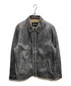 Eddie Bauerエディーバウアー）の古着「カウレザージャケット」｜ブラック