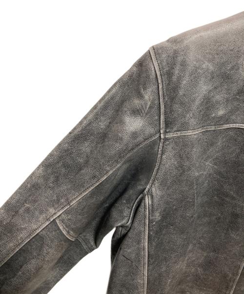 Eddie Bauer（エディーバウアー）Eddie Bauer (エディーバウアー) カウレザージャケット ブラック サイズ:TALL Lの古着・服飾アイテム