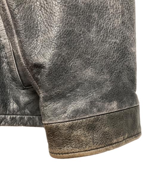 Eddie Bauer（エディーバウアー）Eddie Bauer (エディーバウアー) カウレザージャケット ブラック サイズ:TALL Lの古着・服飾アイテム