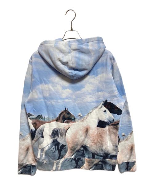 POLO SPORT（ポロスポーツ）POLO SPORT (ポロスポーツ) ”Wild Horses” フーディ ブルー サイズ:Lの古着・服飾アイテム